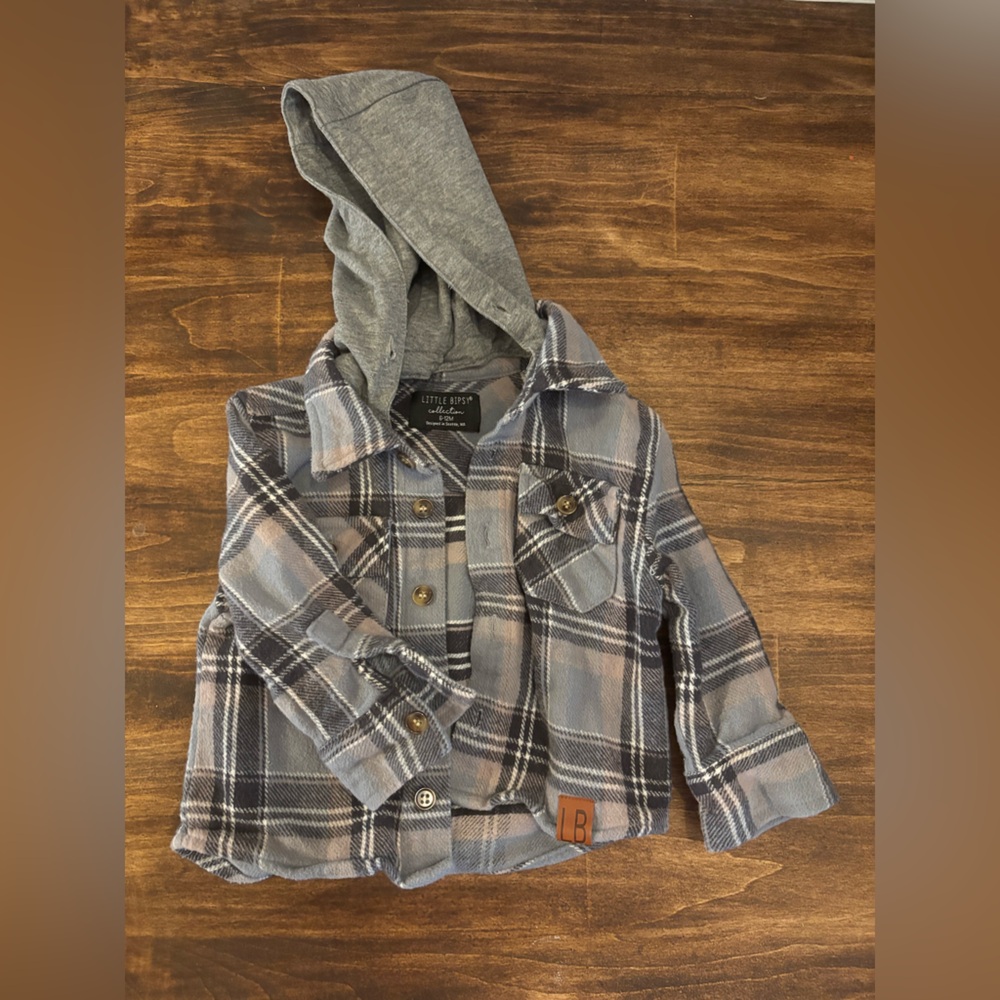 Little Bipsy Gray Plaid Jacket